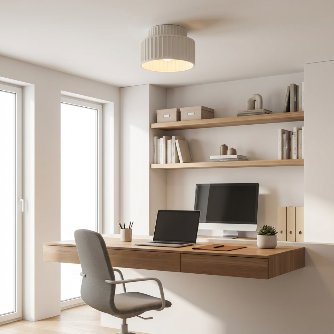 Ceiling Light | Ribbed Cylinder