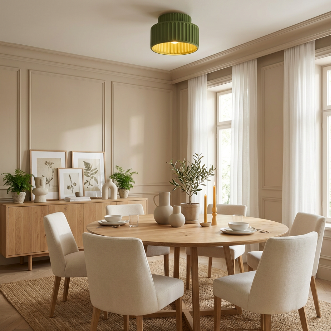 Ceiling Light | Ribbed Cylinder