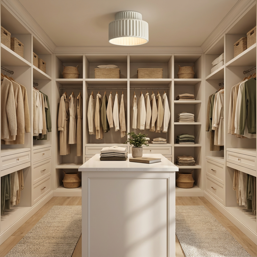 Ceiling Light | Ribbed Cylinder