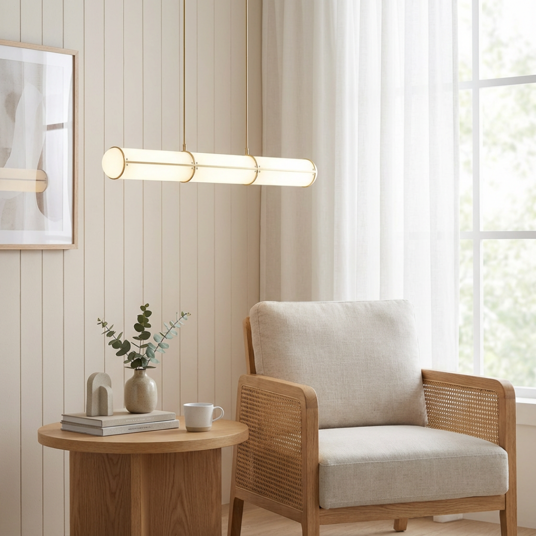 Pendant Light | Slim Cylinder Multi-cable Suspension