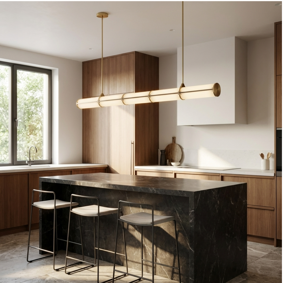 Pendant Light | Slim Cylinder Multi-cable Suspension