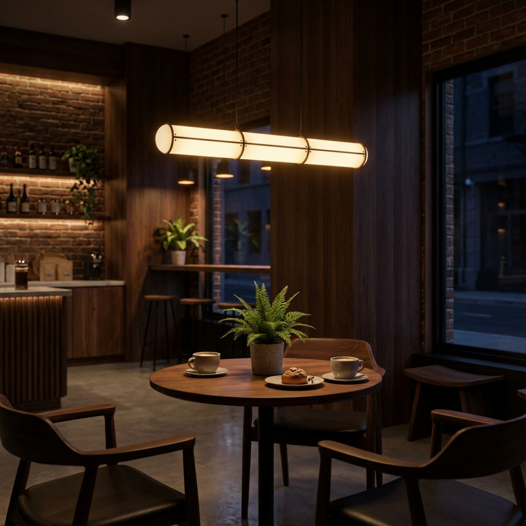 Pendant Light | Slim Cylinder Multi-cable Suspension