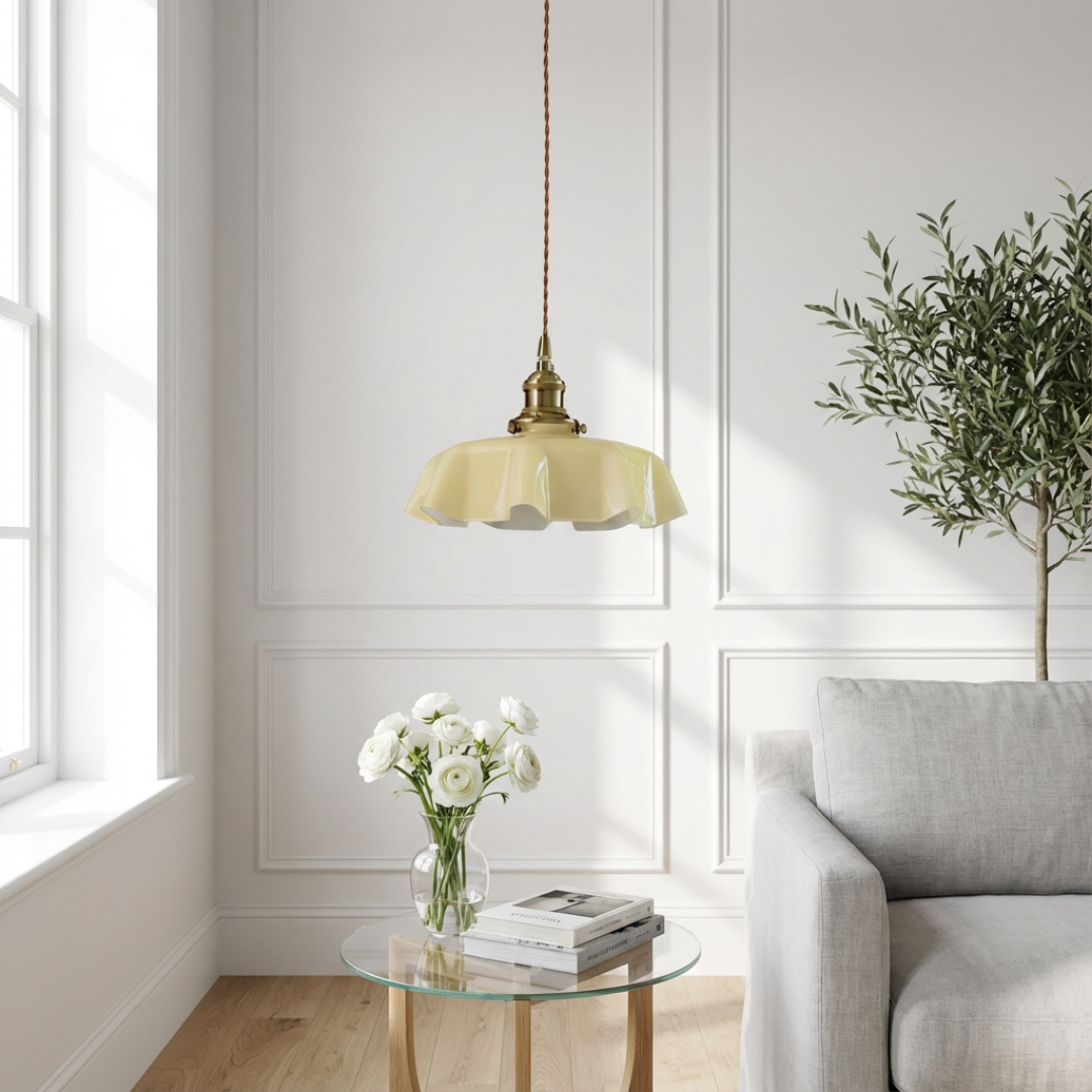 Pendant Light | Ruffled Edge-Shade