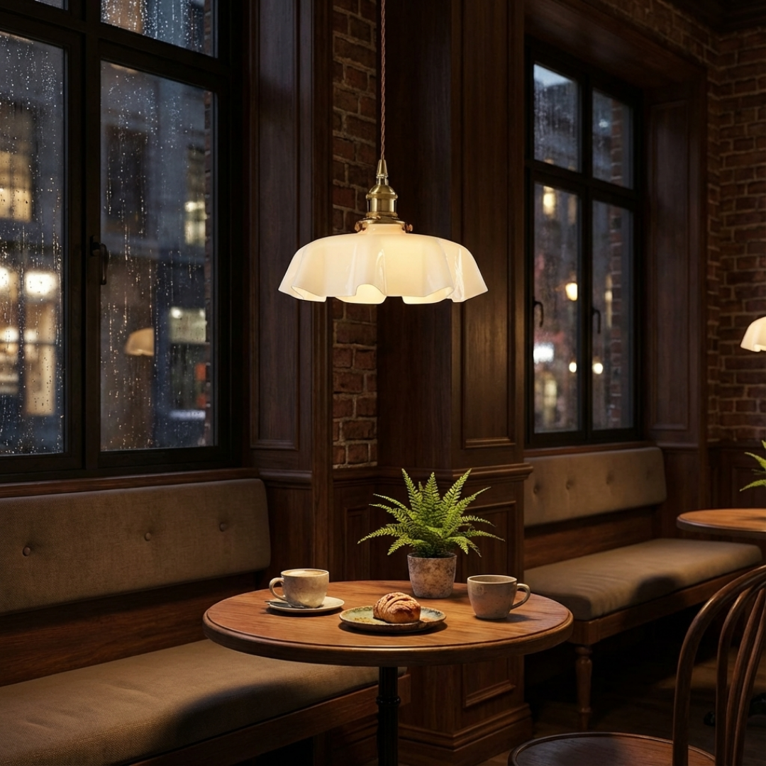 Pendant Light | Ruffled Edge-Shade