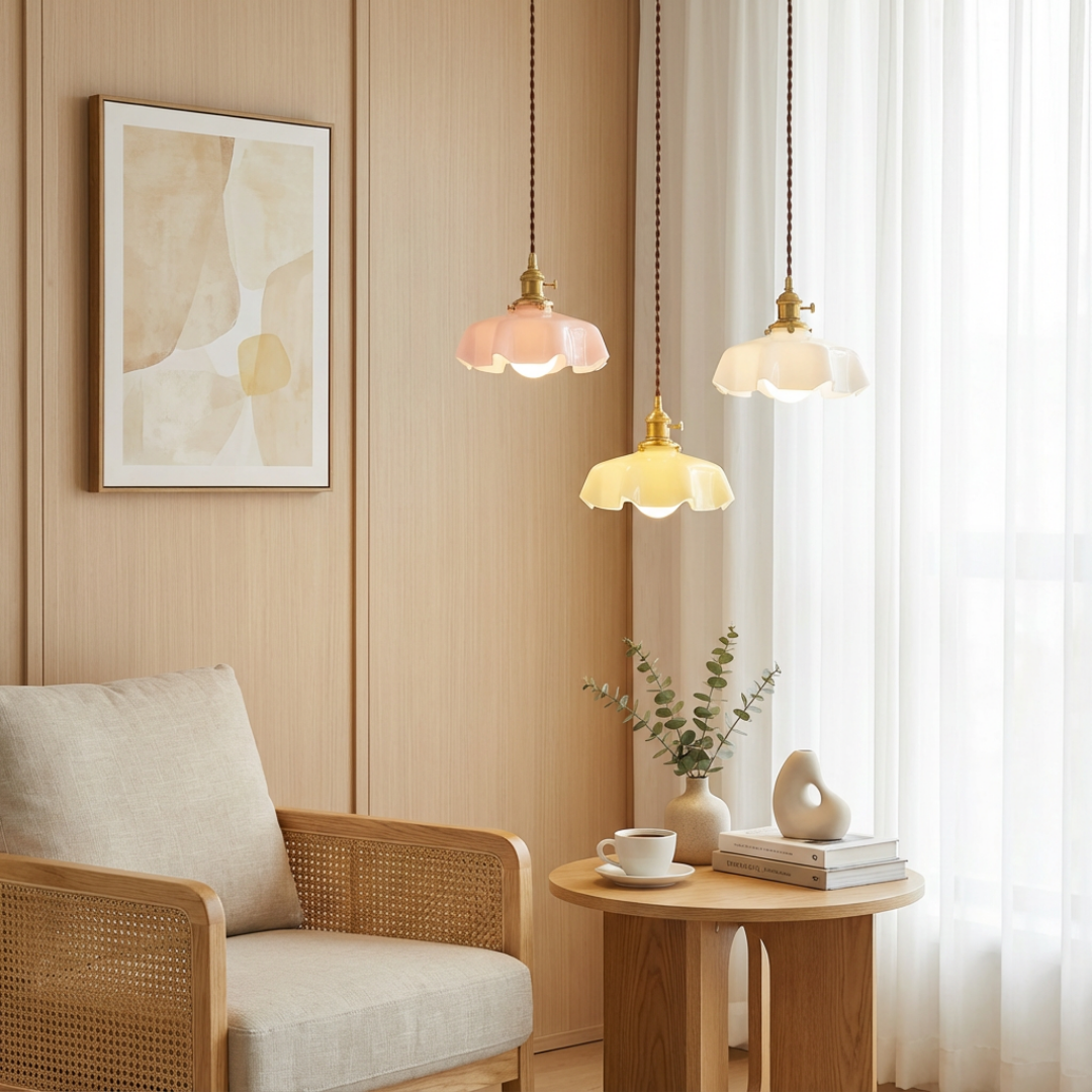 Pendant Light | Ruffled Edge-Shade