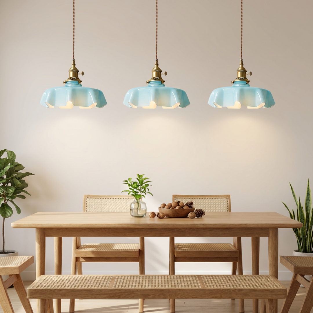 Pendant Light | Ruffled Edge-Shade