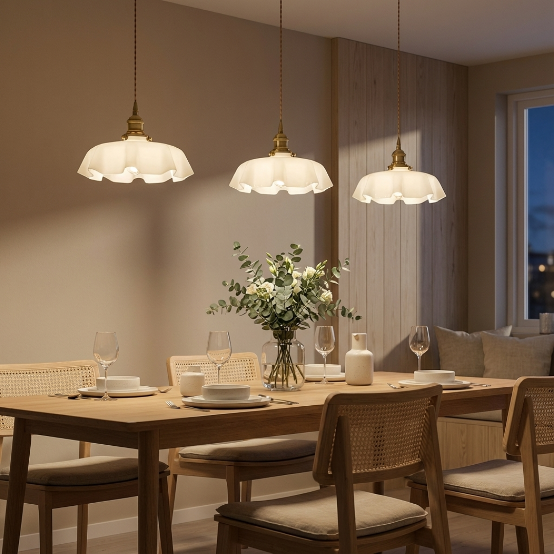 Pendant Light | Ruffled Edge-Shade