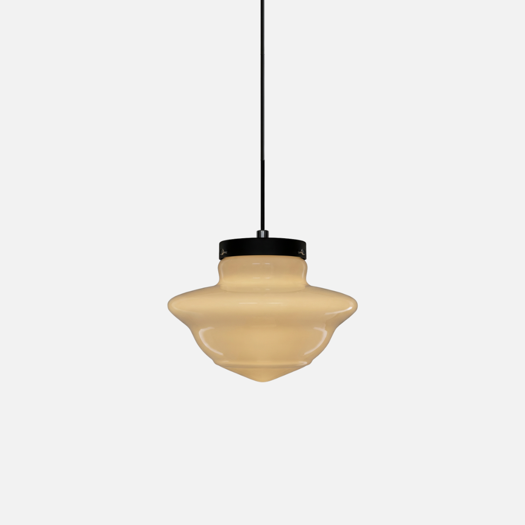 Pendant Light | Sculpted Glass Single-Cable Suspension