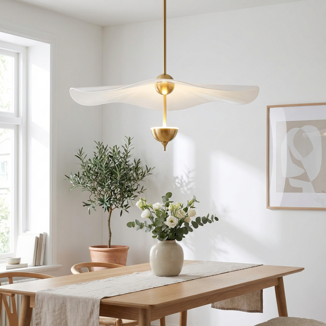 Pendant Light | Wave Bowl-Shape Vertical Layout