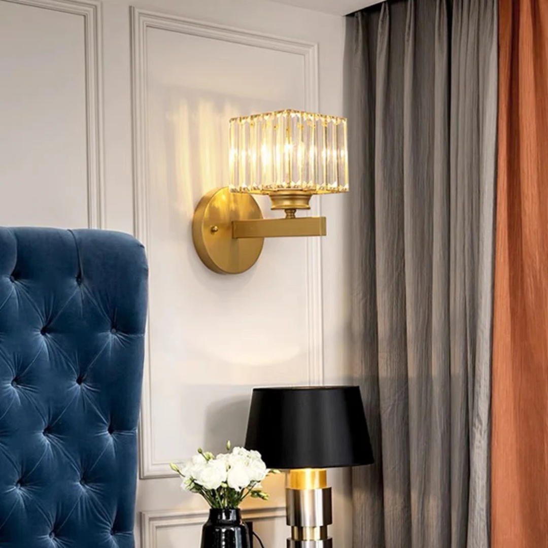 Wall Light | Faceted Square and Round Form