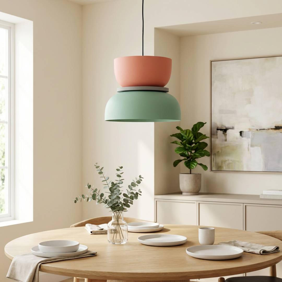 Pendant Light | Multi-Color Multiple Stacked Sections