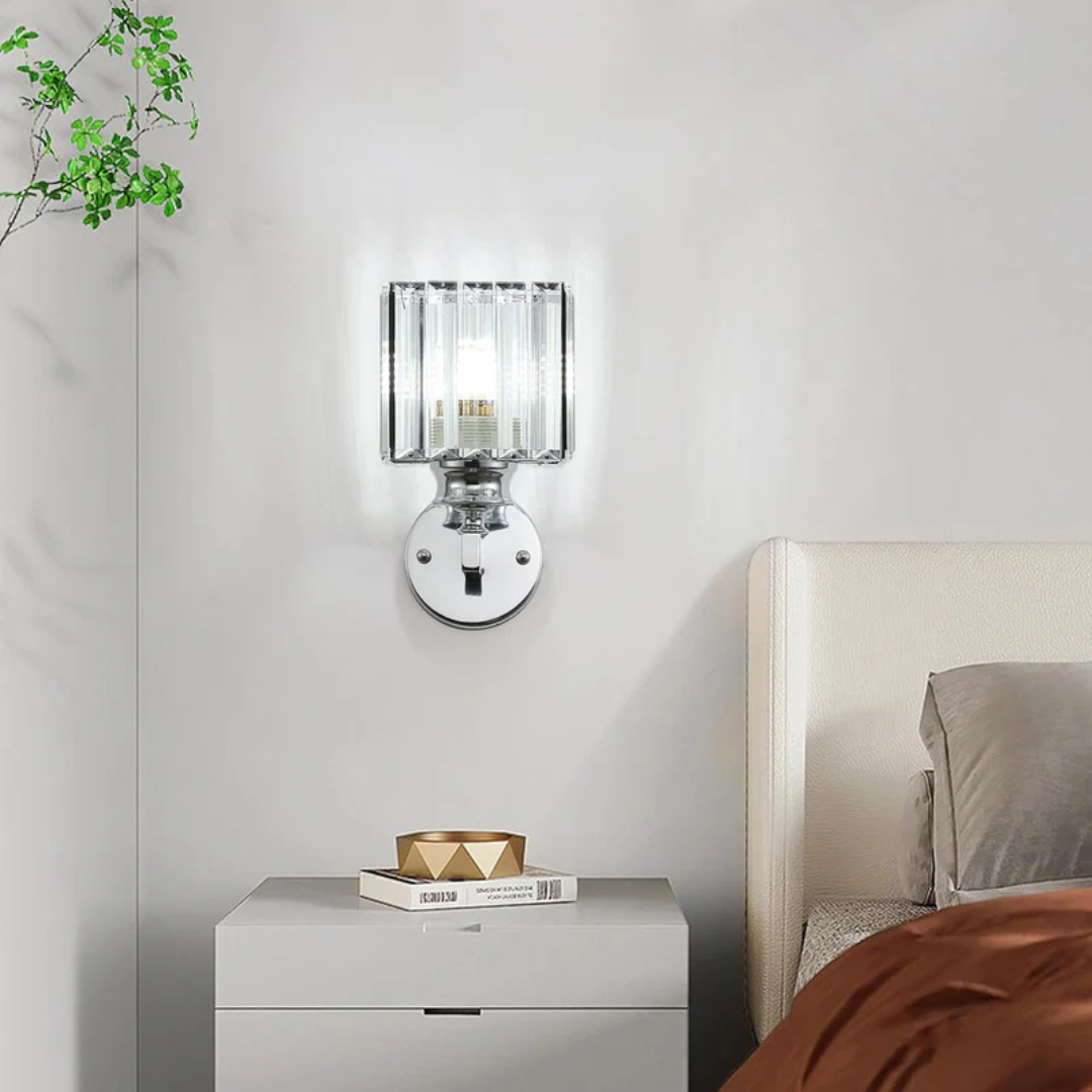 Wall Light | Faceted Square and Round Form