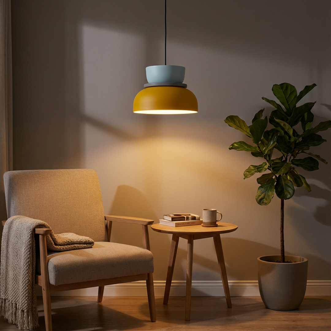 Pendant Light | Multi-Color Multiple Stacked Sections