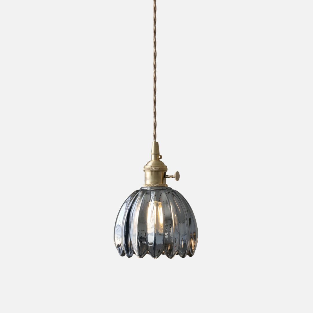 Pendant Light | Fluted Glass Shade