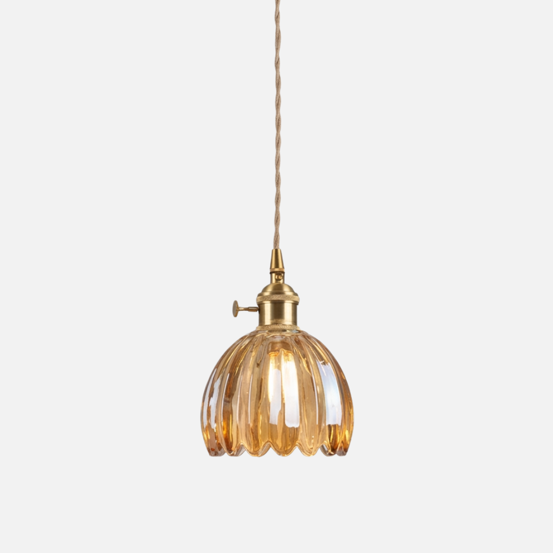 Pendant Light | Fluted Glass Shade