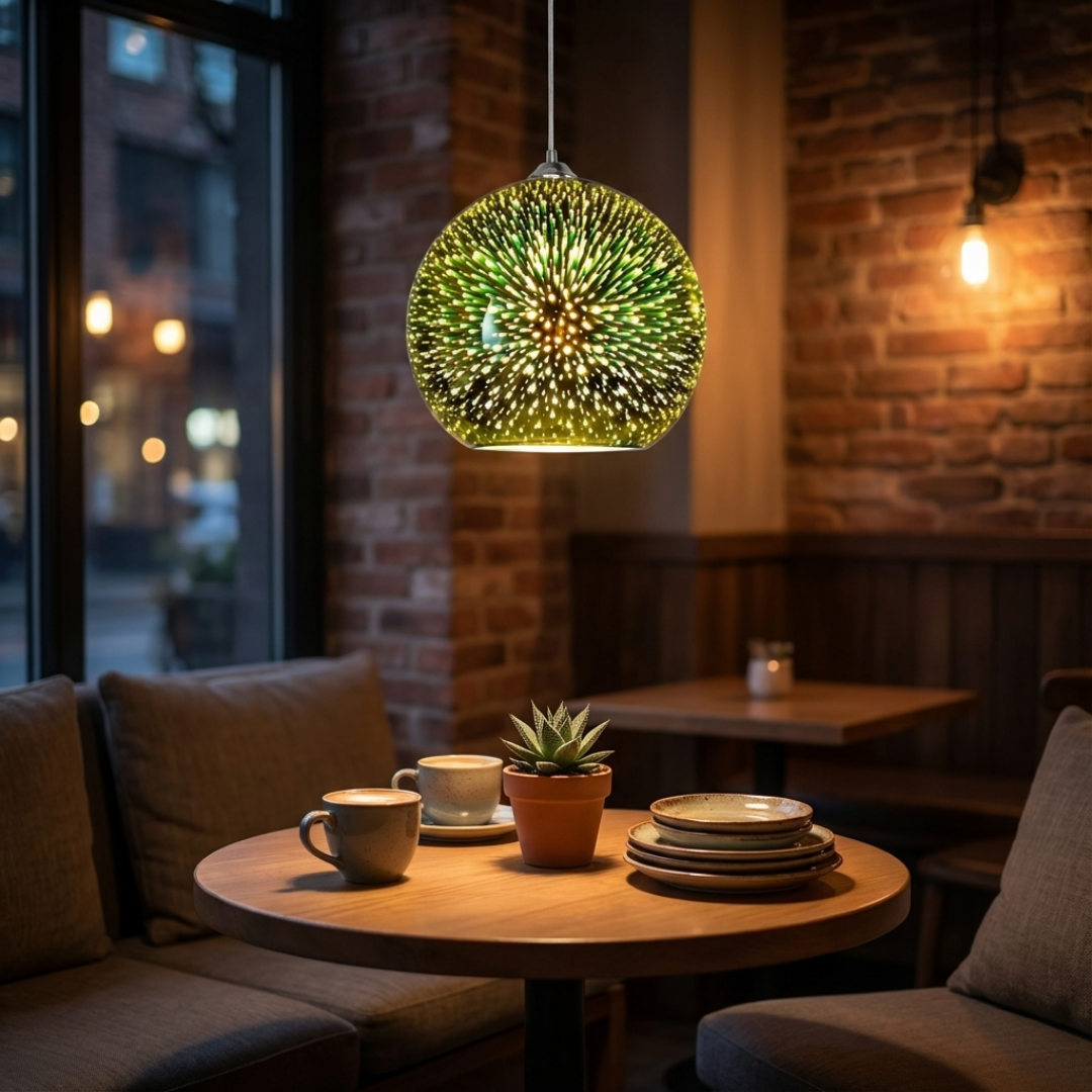 Pendant Light | 3D Firework Spherical Form