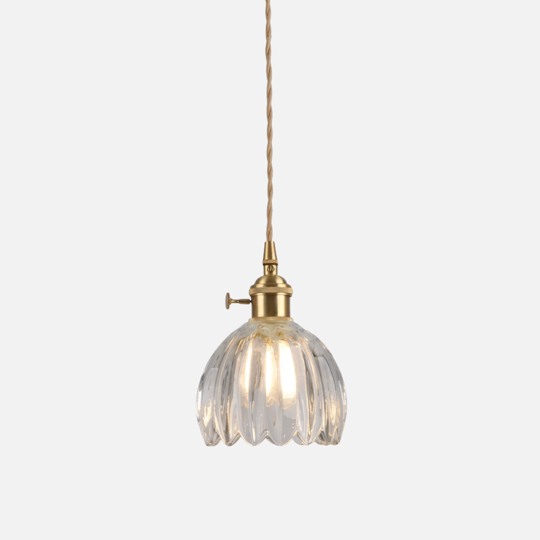 Pendant Light | Fluted Glass Shade