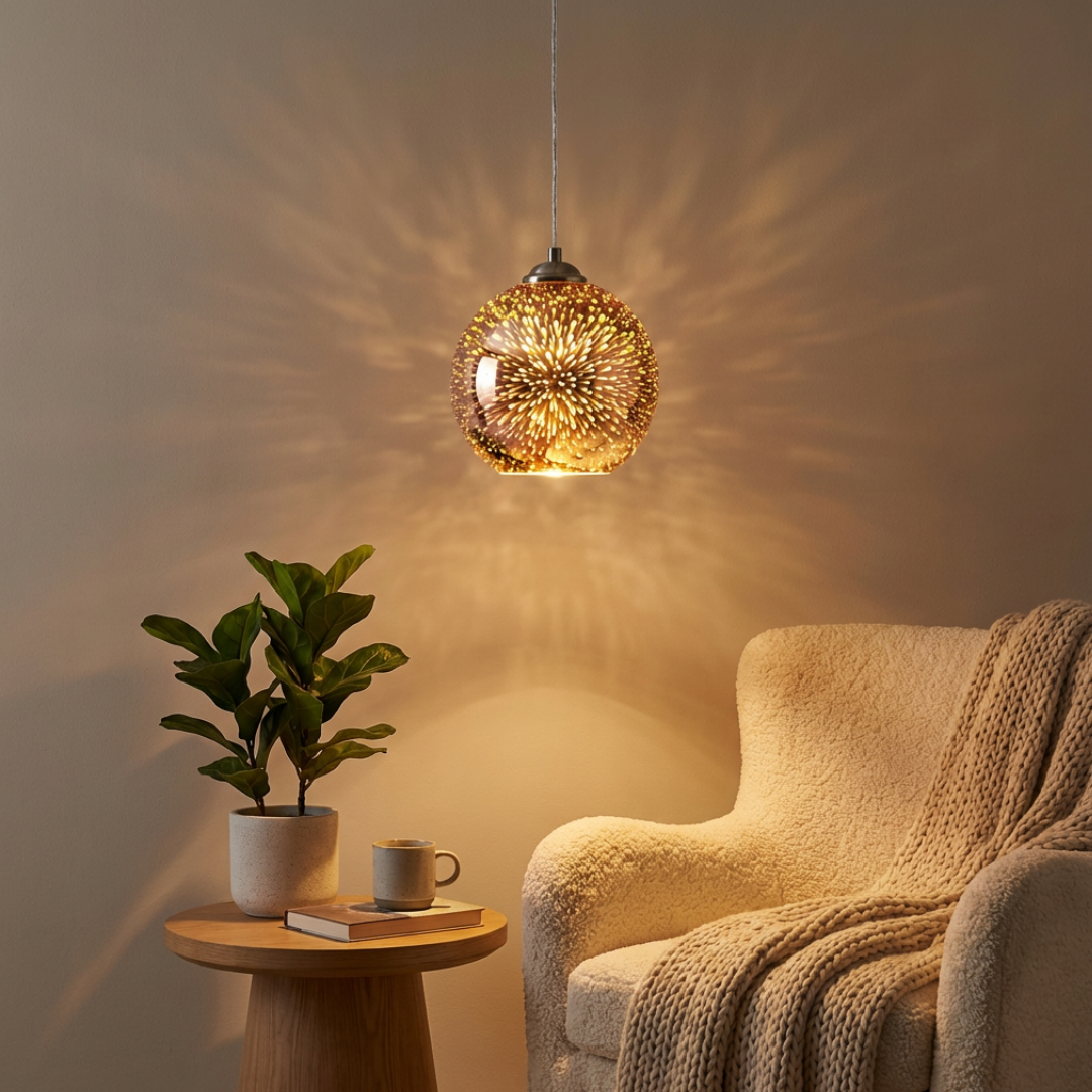 Pendant Light | 3D Firework Spherical Form