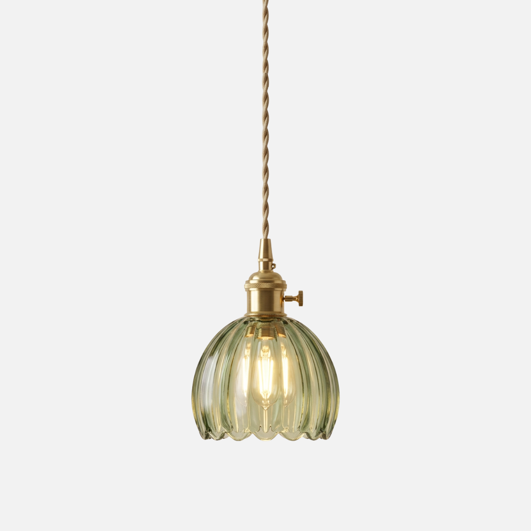 Pendant Light | Fluted Glass Shade