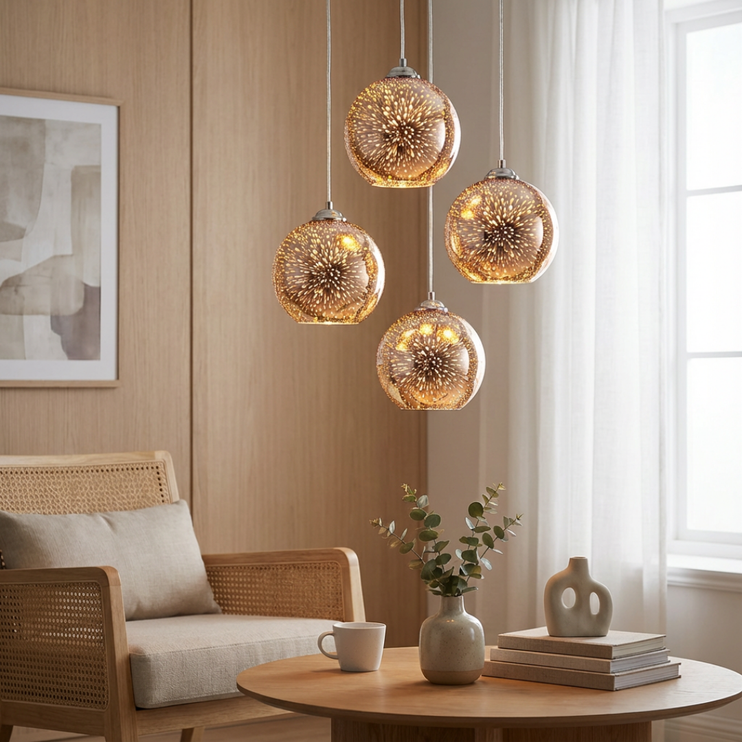 Pendant Light | 3D Firework Spherical Form