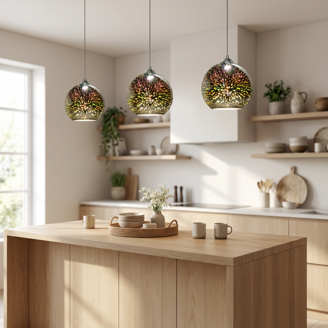 Pendant Light | 3D Firework Spherical Form