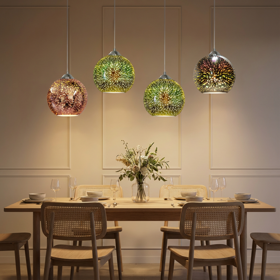 Pendant Light | 3D Firework Spherical Form