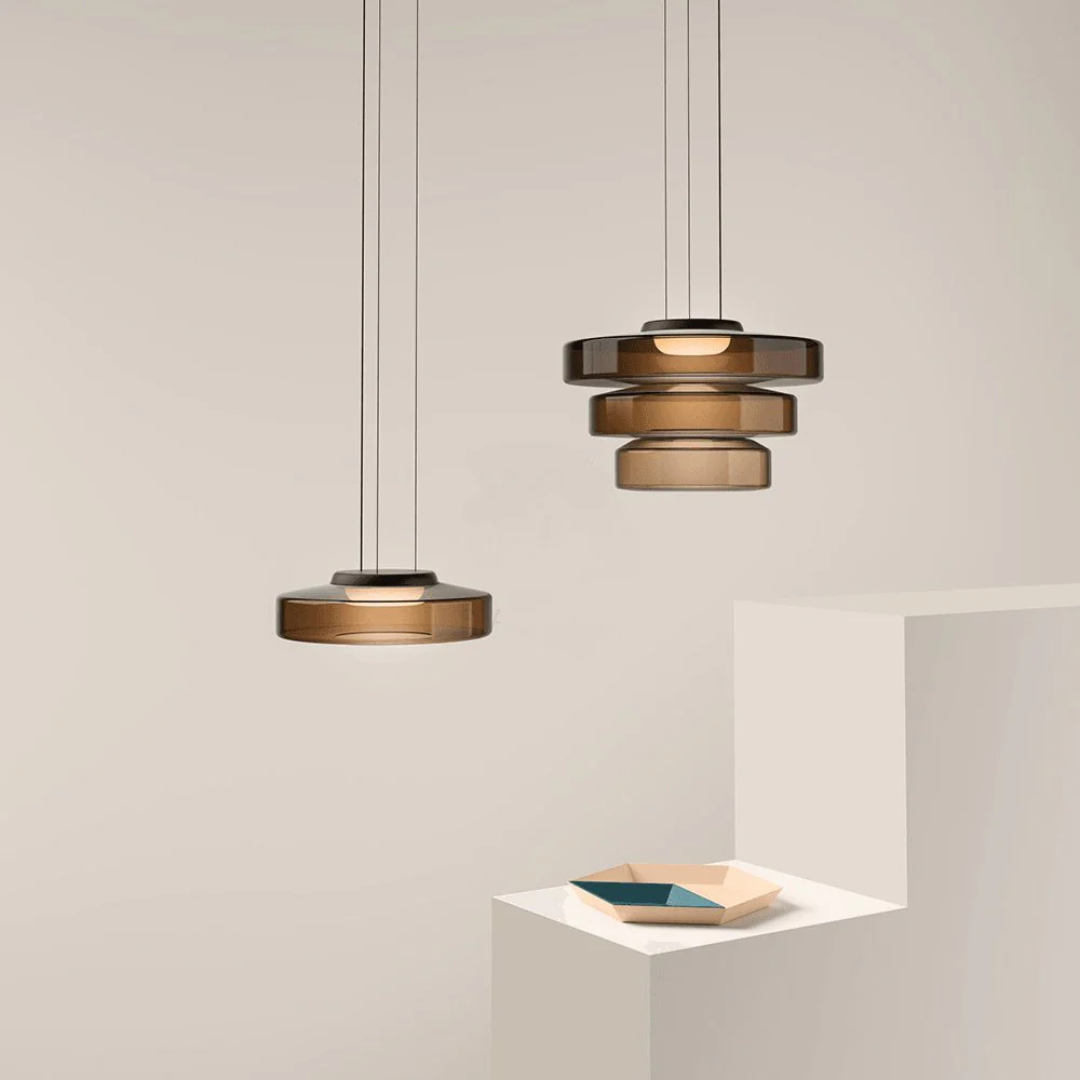 Pendant Light | Layered Disc Lamp