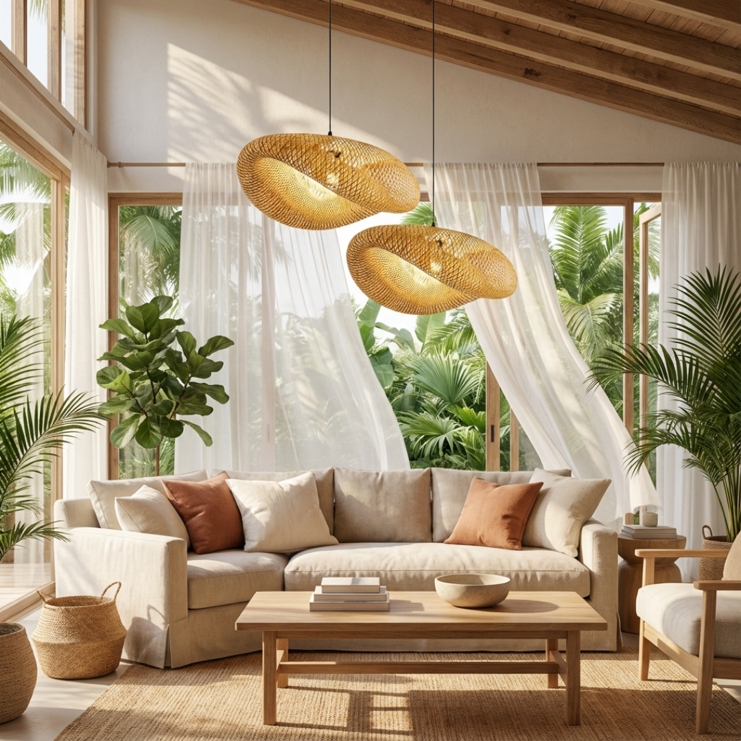Pendant Light | Open Woven Style