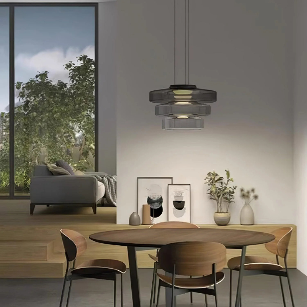 Pendant Light | Layered Disc Lamp