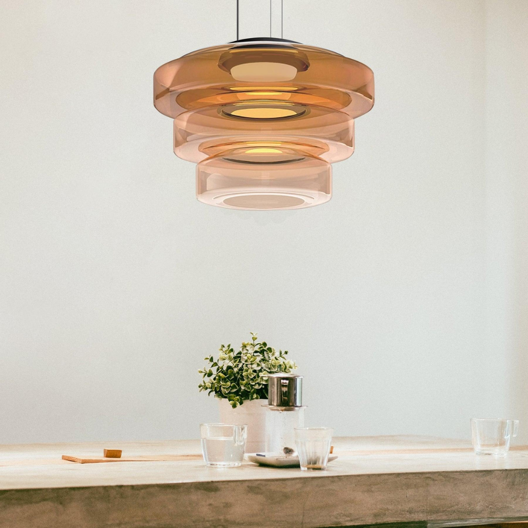 Pendant Light | Layered Disc Lamp