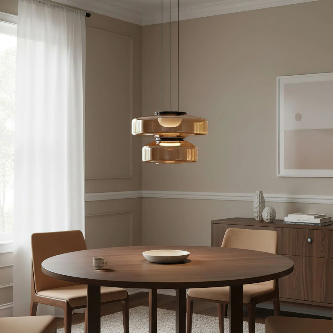 Pendant Light | Layered Disc Lamp
