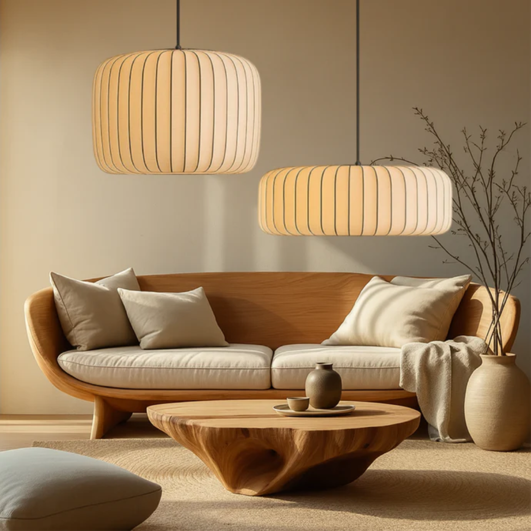 Pendant Light | Farbric Wabi Sabi Style