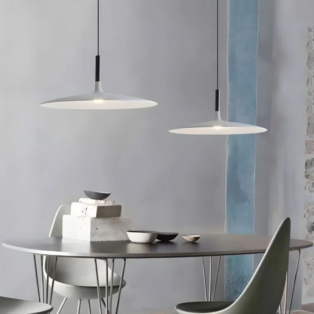 Pendant Light | Floating Slim Disc Fixture