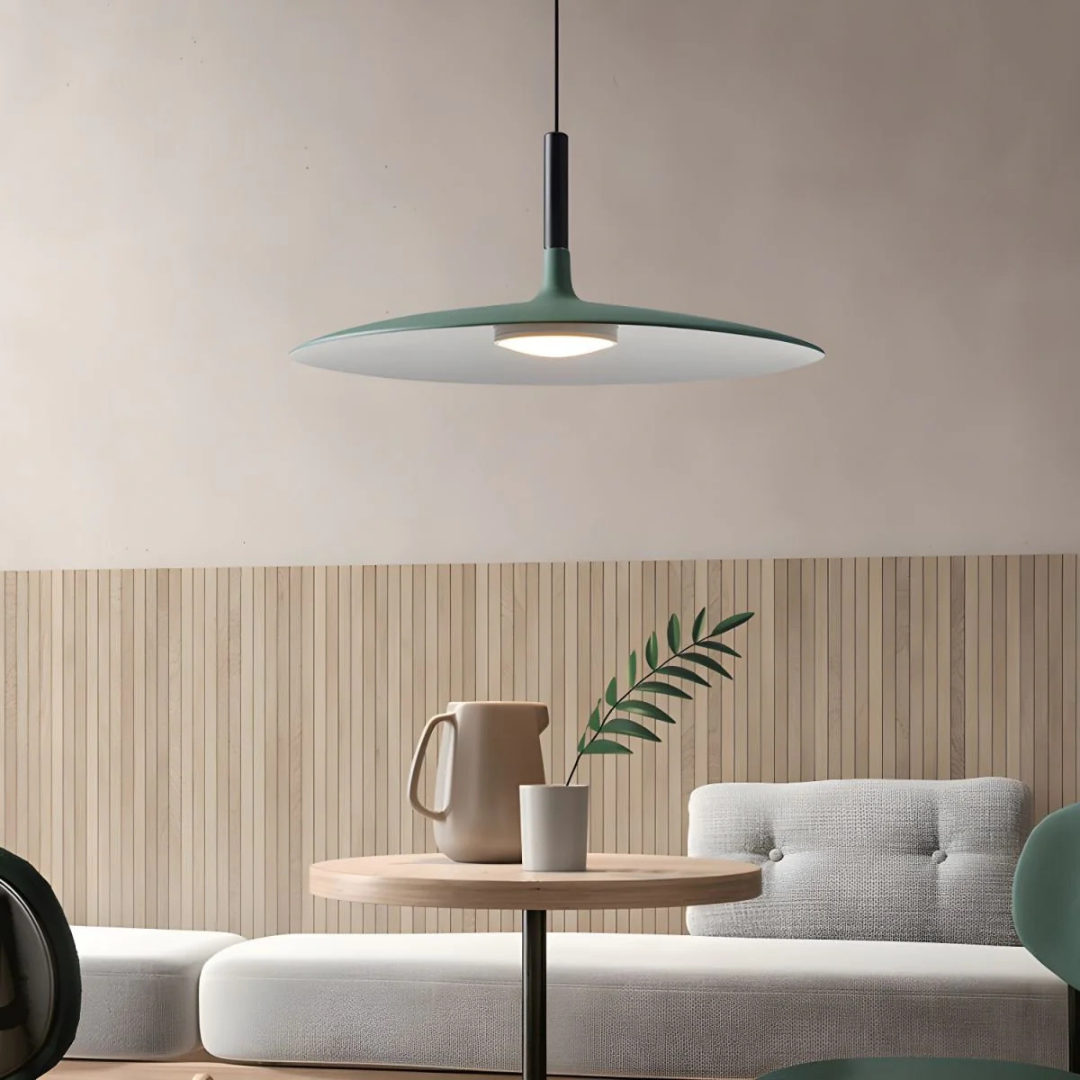 Pendant Light | Floating Slim Disc Fixture