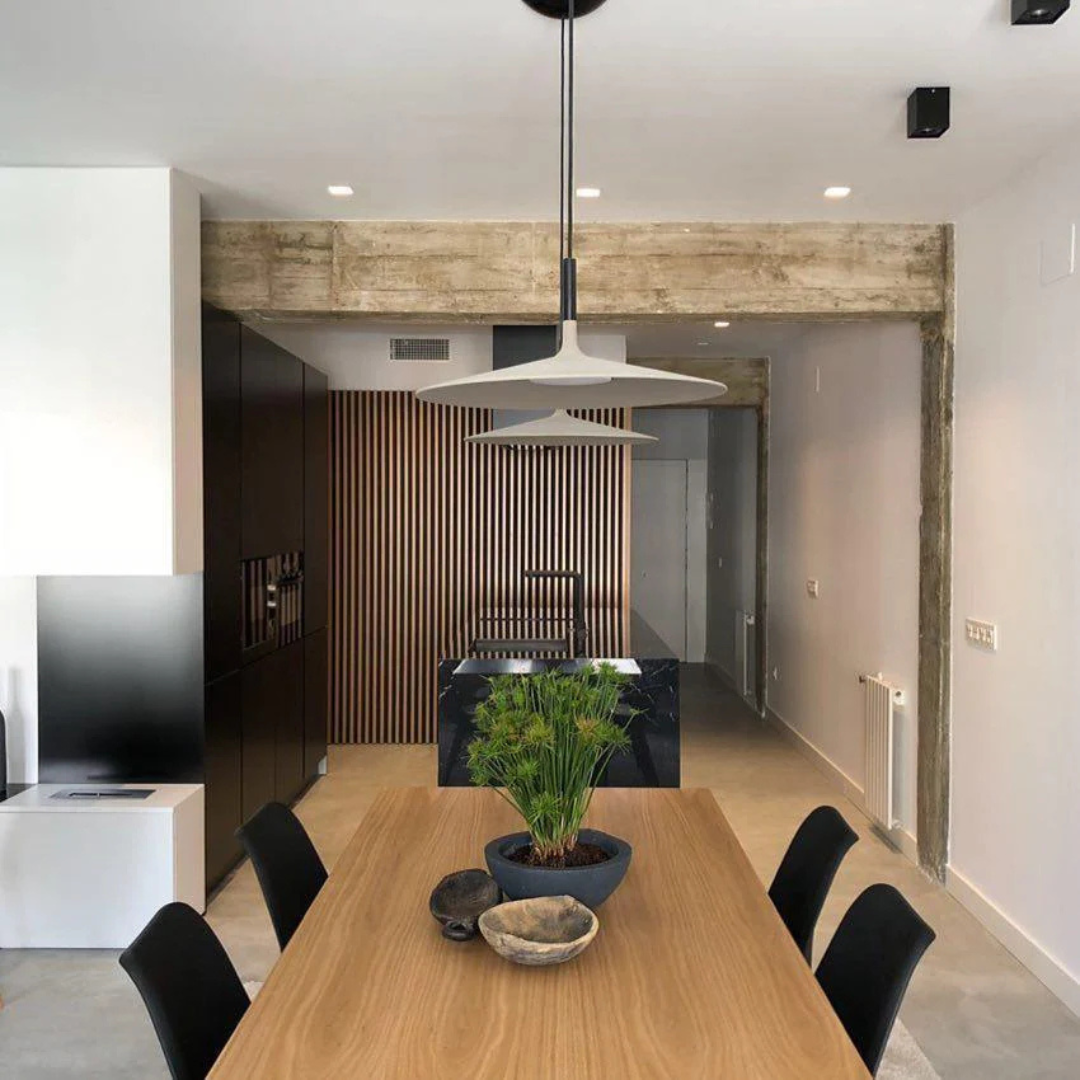 Pendant Light | Floating Slim Disc Fixture