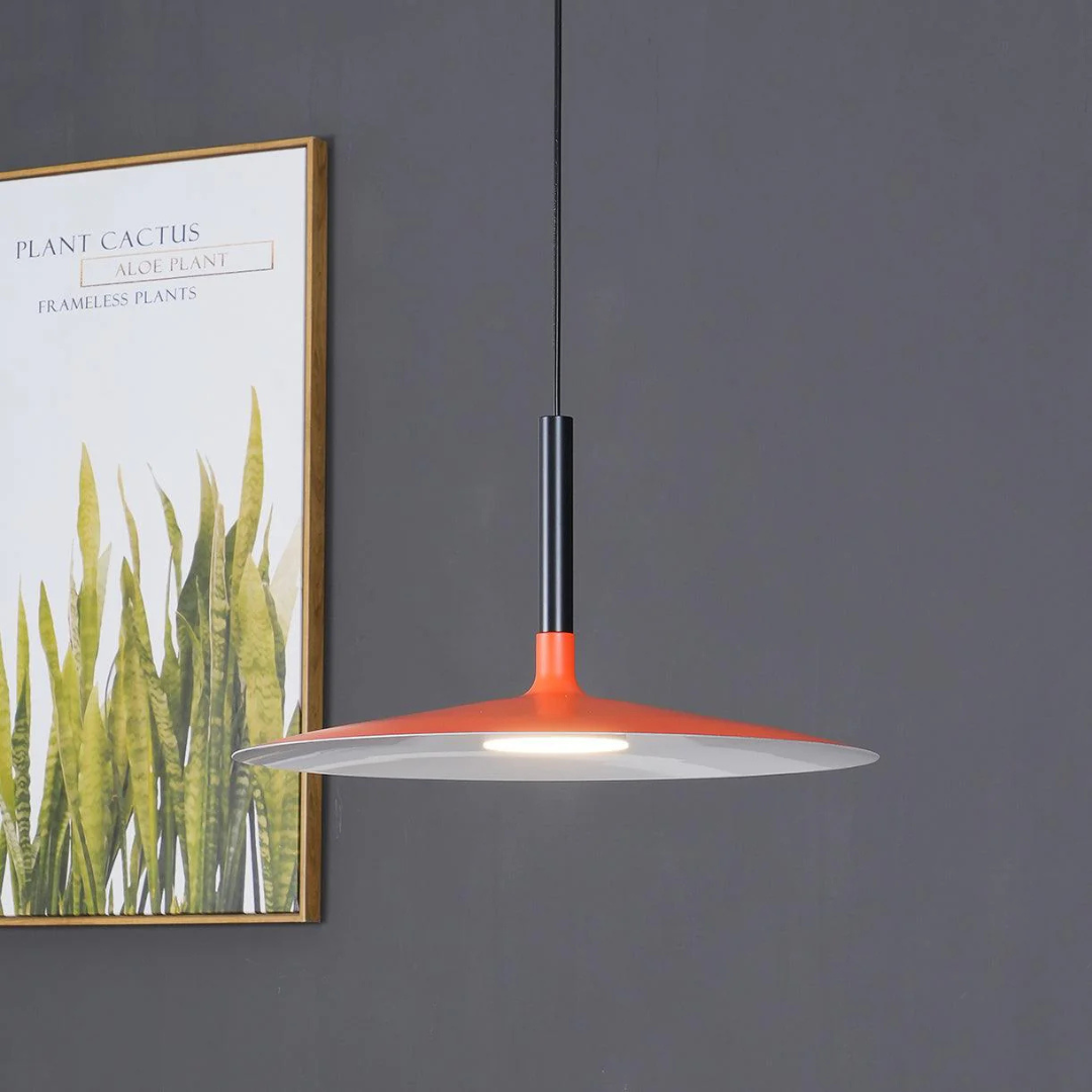 Pendant Light | Floating Slim Disc Fixture