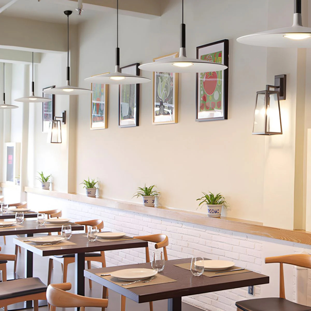 Pendant Light | Floating Slim Disc Fixture