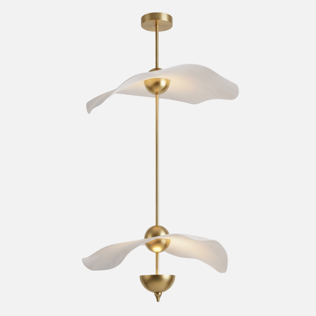 Pendant Light | Wave Bowl-Shape Vertical Layout
