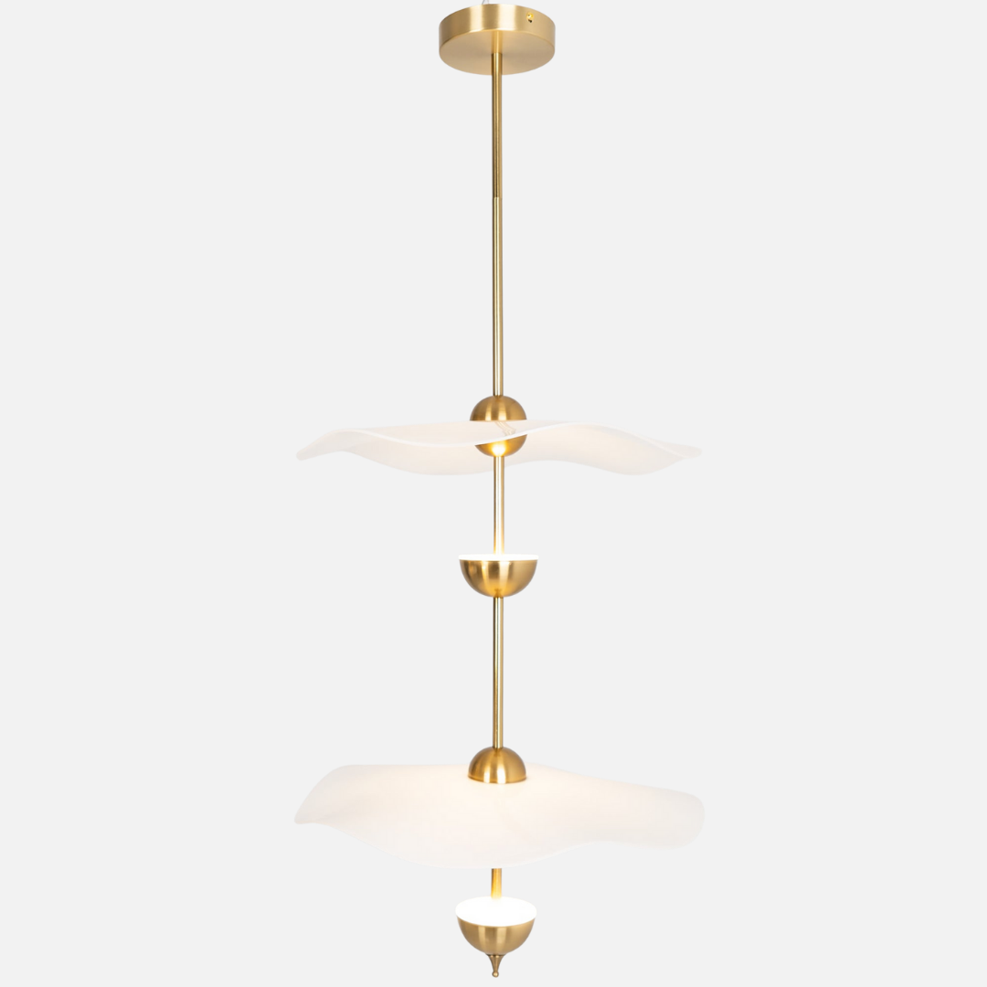 Pendant Light | Wave Bowl-Shape Vertical Layout