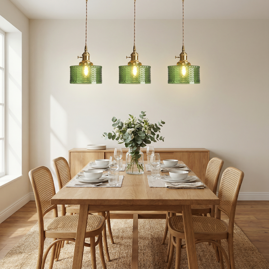 Pendant Light | Ribbed Pattern