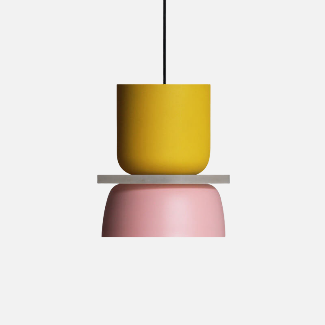 Pendant Light | Multi-Color Multiple Stacked Sections