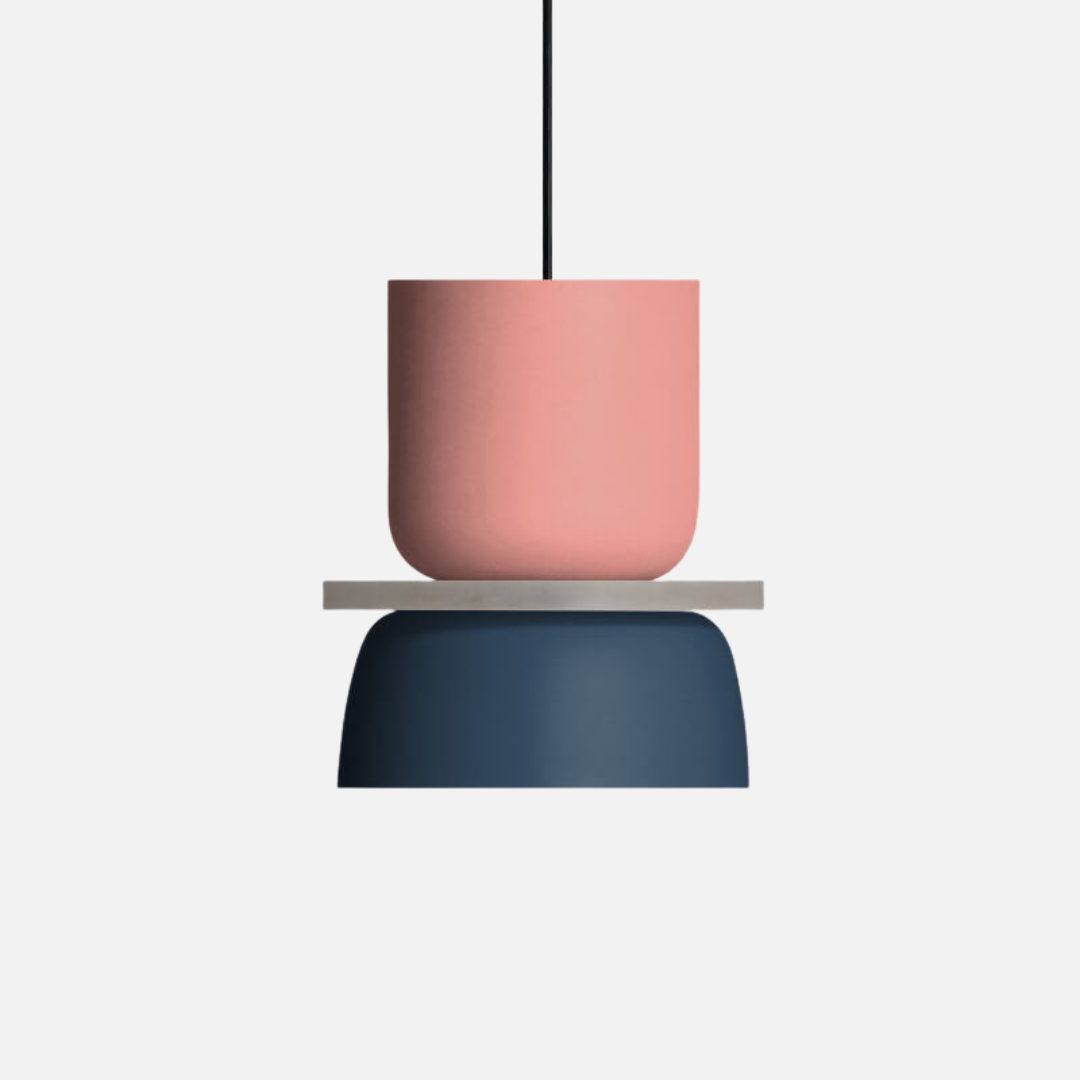 Pendant Light | Multi-Color Multiple Stacked Sections