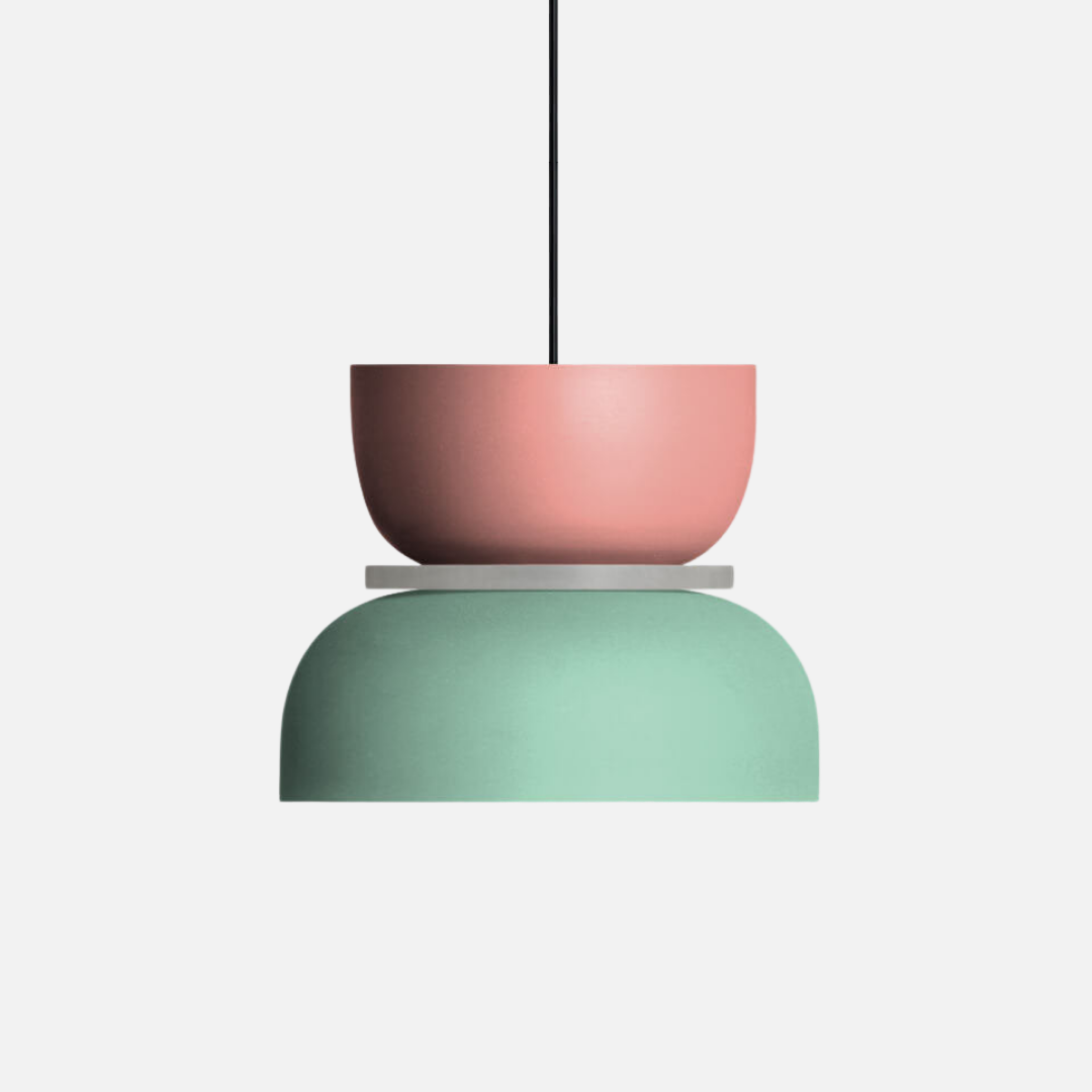 Pendant Light | Multi-Color Multiple Stacked Sections