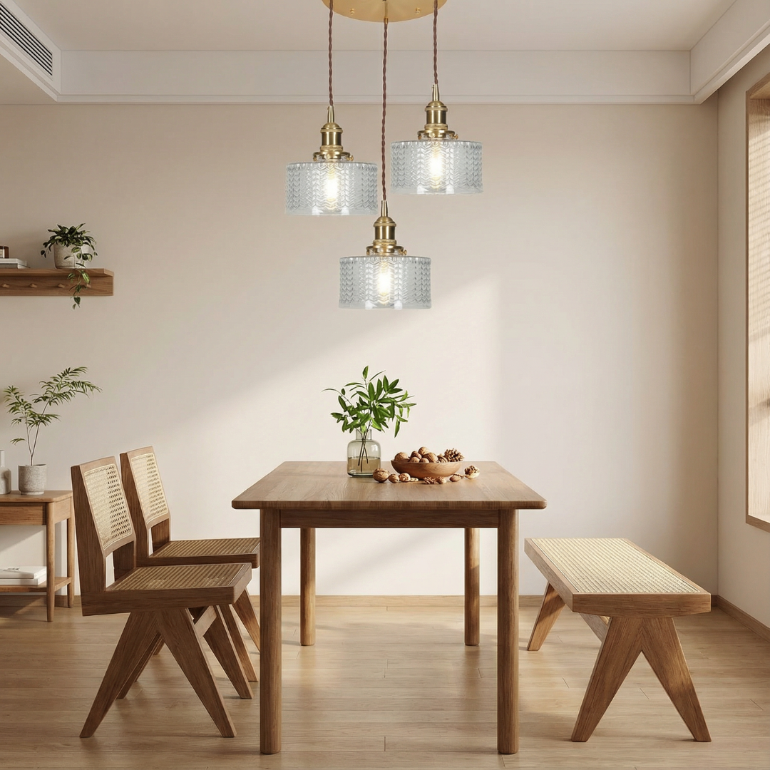 Pendant Light | Ribbed Pattern