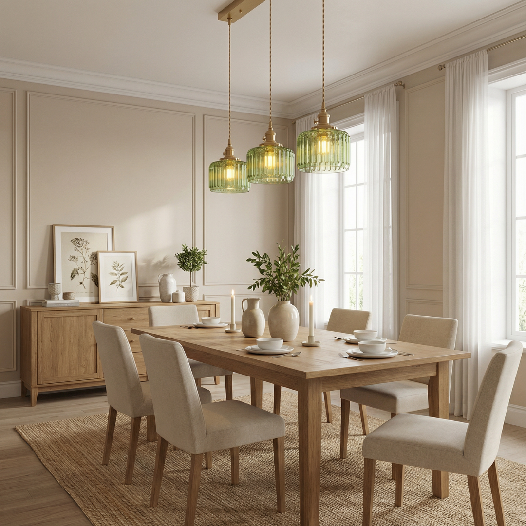 Pendant Light | Ribbed Pattern