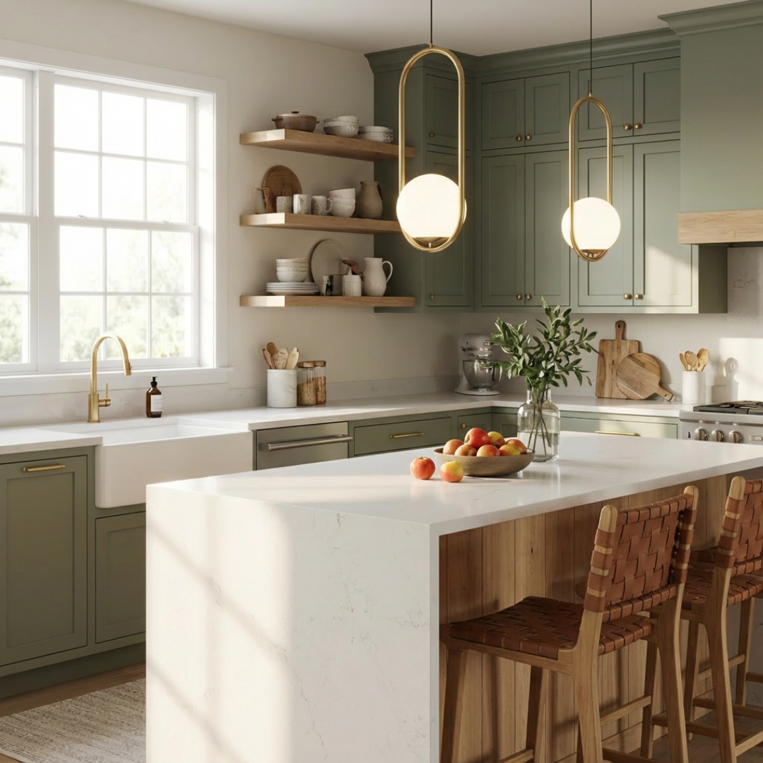 Pendant Light | Oval Ring Central Glass Design
