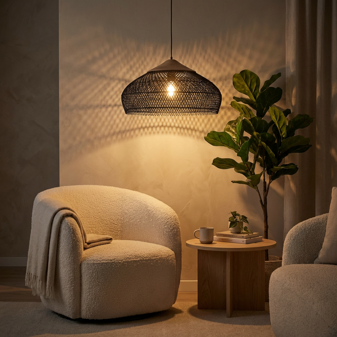 Pendant Light | Woven Shade Style