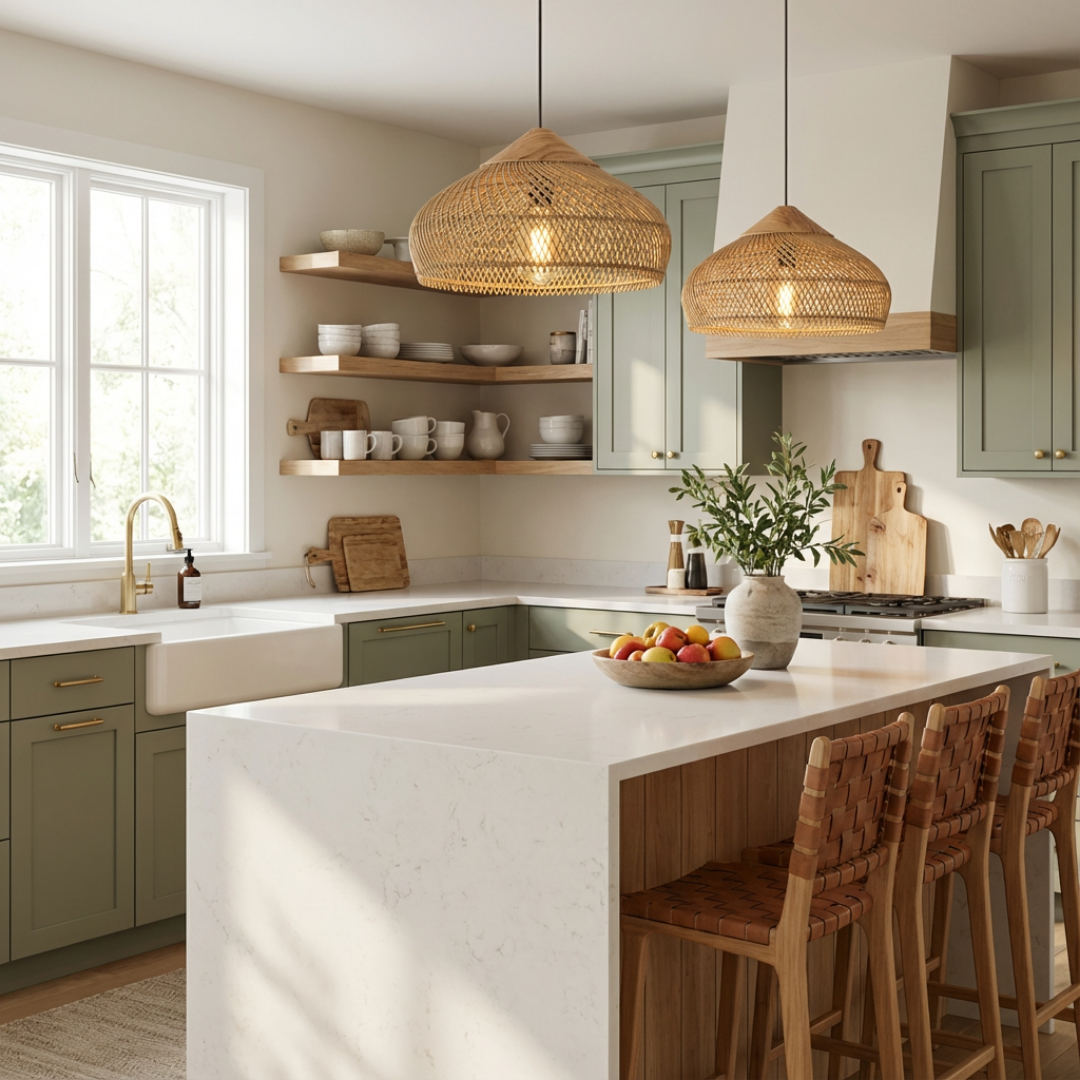 Pendant Light | Woven Shade Style