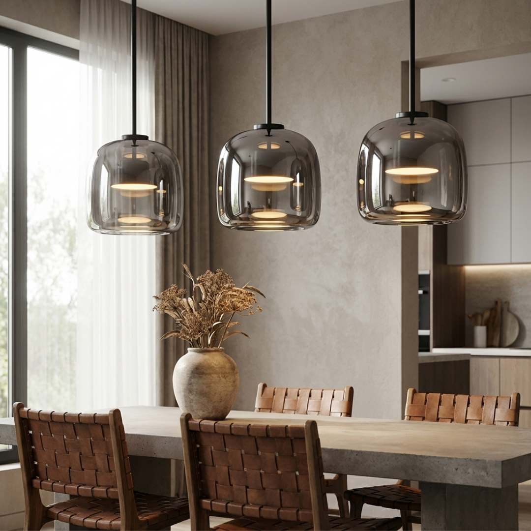 Pendant Light | Rounded Layered Design
