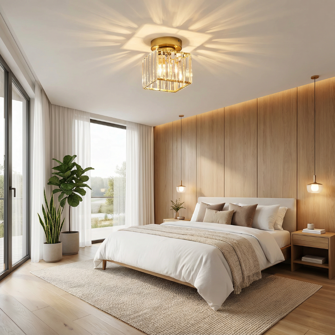 Ceiling Light | Faceted Cube